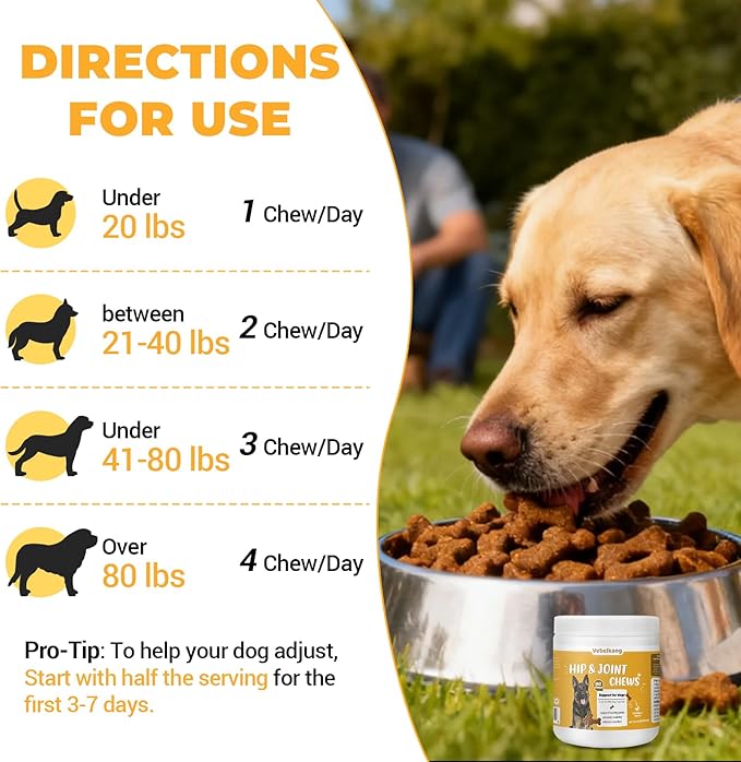 180 Chews Glucosamine Chondroitin Joint Chews for Dogs, Chicken Flavor 13 in 1 with Glucosamine, Chondroitin, MSM, Omega-3 Support Hip & Joint Support - Joint Pain Relief Flavored Fit All Breed