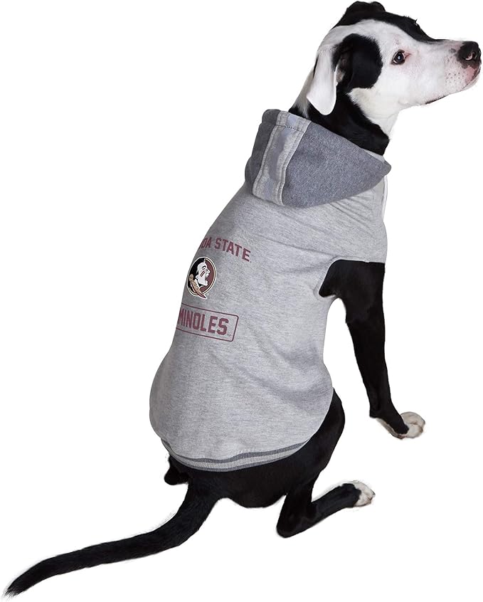 Littlearth NCAA Unisex NCAA Pet Hooded Crewneck with Team Logo and Name