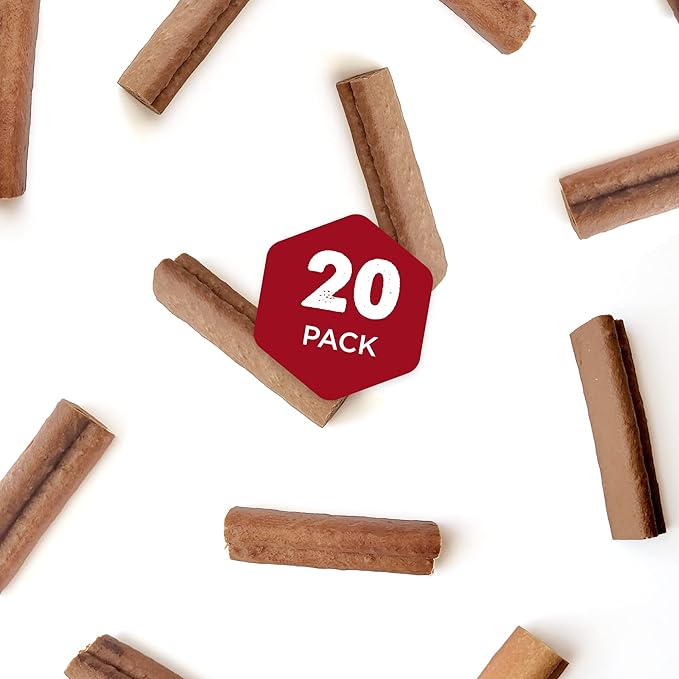 Best Bully Sticks Love Bones - 20 Count (Pack of 1) | Heart-Shaped Chicken Chews for Dogs | Rawhide-Free Dog Treats | High Protein | Easy to Digest | Chew Sticks for Small, Medium, Large, Puppy