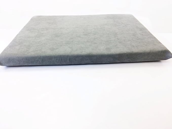 Luxurious Comfort Pet Dog Bed External Cover for Small and Large Dogs - Cover ONLY (47"x29" (45"x27"x3"), Suede - Gray)