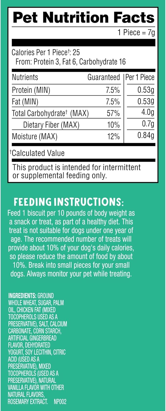 Milk-Bone Dipped Gingerbread Artificially Flavored Dog Biscuits, 10 oz Bag (Pack of 2)