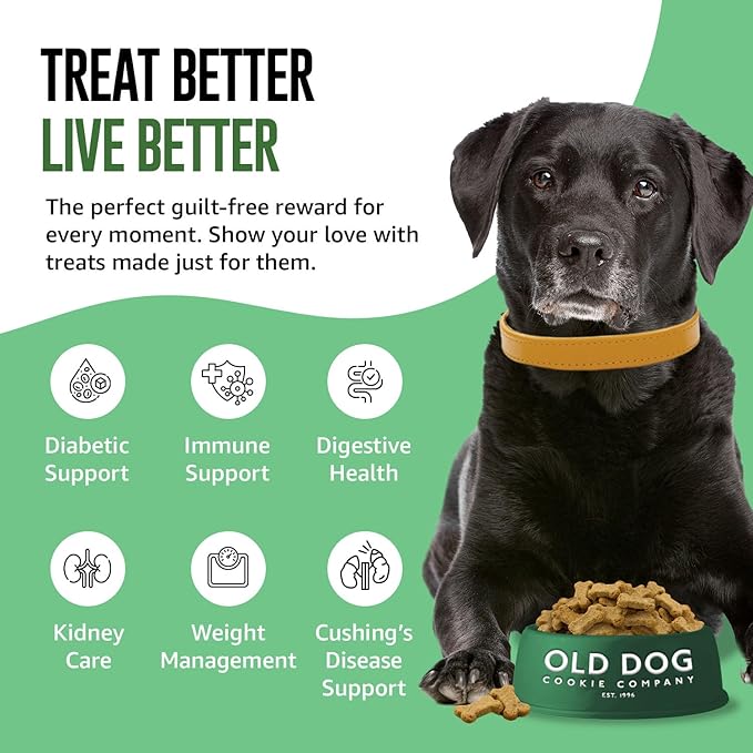 Tiny Diabetic Dog Treats | All Natural, 2 Calorie, Vet Approved Pet Snacks | Top Treat for Dogs | Healthy Chews for Large, Medium & Small Breeds | 8 oz