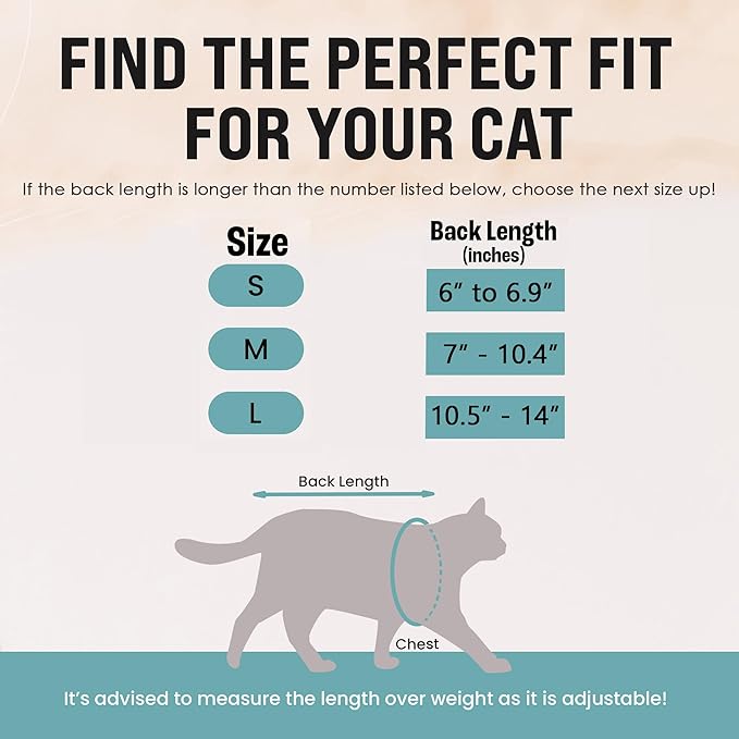 KittyCraft Cat Recovery Suit - Strangle-Proof Post Surgery Cat Onesie, Cat Post-Surgery Suit (Medium, Pink)