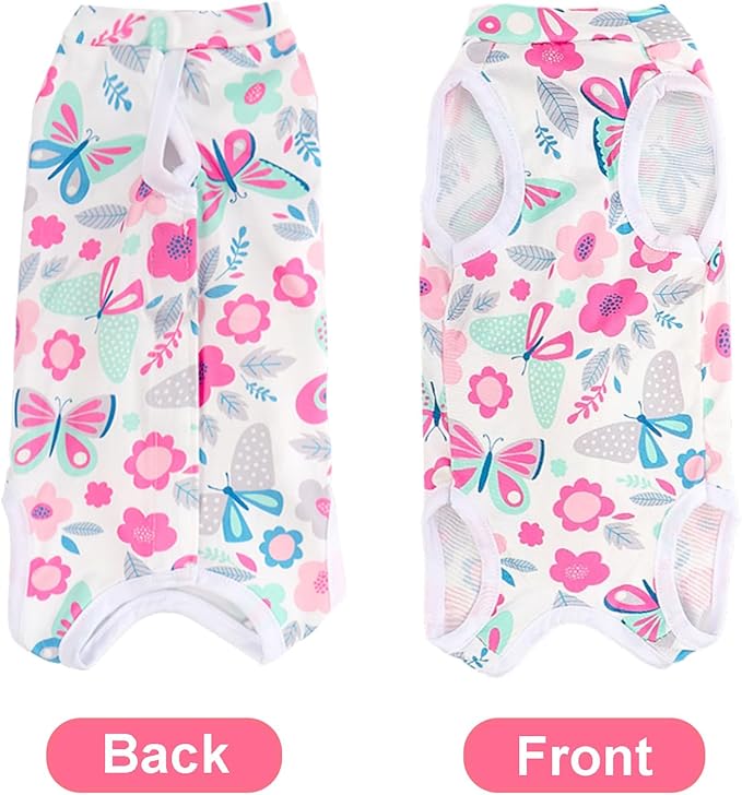 Cat Recovery Suit Cat Onesie for Cats After Surgery, Breathable Cats Surgery Recovery Suit for Female Spay & Abdominal Wounds, Kitten Surgical Onesie Body Suit Anti Licking Cone Alternative