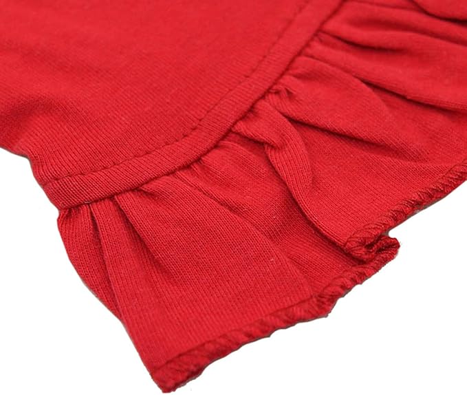 Pet Clothes Small Dog Clothing Blank Color Sport Dress T-Shirts Tee Dresses Tanks Top for Small Size Female Dogs Summer Spring Pet Costumes 100% Cotton (S, Red)