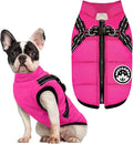 PETCARE Winter Dog Coat with Harness Built in Waterproof Dog Jackets Warm Pet Fleece Vest Windproof Snow Jacket Snowsuit Reflective Dogs Cold Weather Coats for Puppy Small Medium Large Dogs Cats