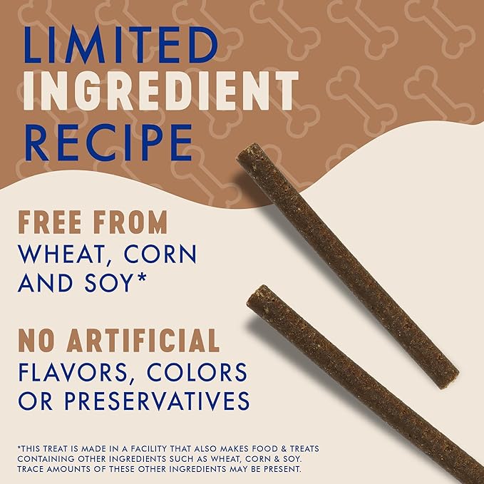 Finley's Chicken & Wild Boar Meaty Sticks, Limited Ingredient Dog Treats with Real Meat, 12oz, 2 Pack
