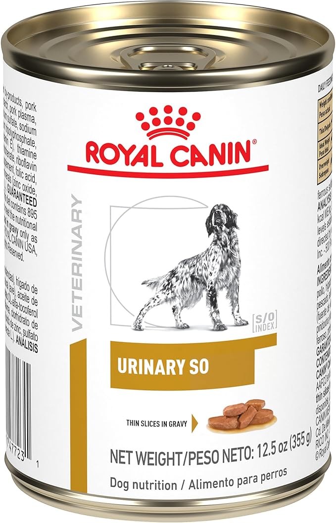 Royal Canin Veterinary Diet Canine Urinary SO Adult Thin Slices in Gravy Dog Food, 12.5 oz (Pack of 24)
