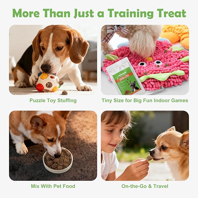 MON2SUN Grain-Free Soft Dog Treats, Gear-Shaped Training Treats for Dogs, Chicken Flavor, Gluten-Free, 21.2 oz