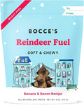 Bocce's Bakery Reindeer Fuel Soft & Chewy Dog Treats, All-Natural Wheat-Free Christmas Dog Treats, 6 oz