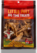 Chicken Feet Dog Treats - Single Bag - 15 Premium Extra Large Pieces - 100% Sourced and Made in USA