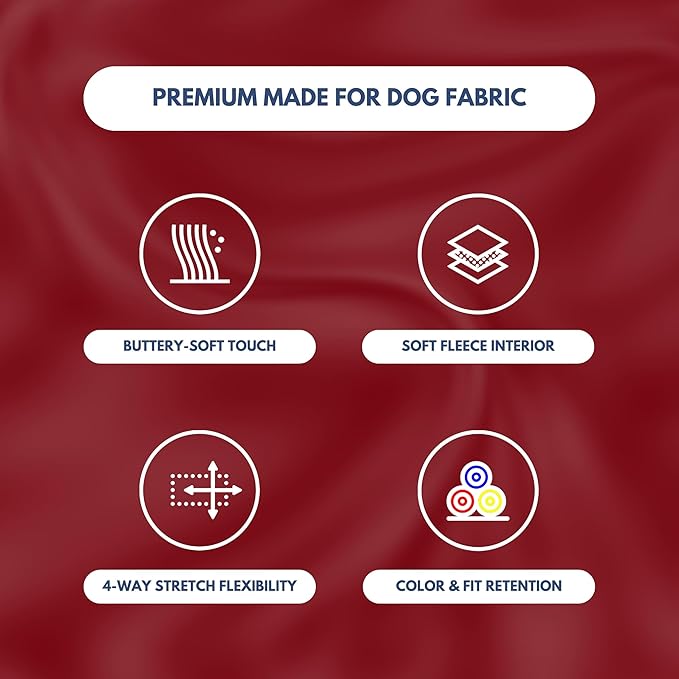 Spark Paws Dog Hoodie – Premium Dog Sweater for Small, Medium, and Large Dogs | Warm Outfits for French Bulldogs, Pitbull, Puppy, Winter Jacket Alternative - Burgundy - XL