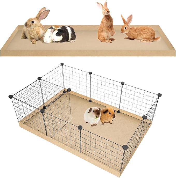 Guinea Pig Cage Liners,Disposable Large Liner Bag for Guinea Pig Cage Bottom,Water-Resistant Kraft Paper, Guinea Pig Cage Accessories, 48"x 24" (8 Pack)