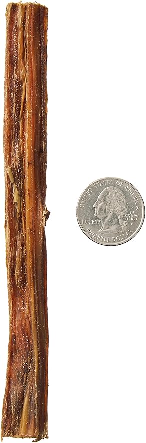 Amazon Brand - Wonder Bound Beef Gullet Sticks Dog Treats, 5-6 Inch, Pack of 25, Highly Digestible, Minimally Processed, 7.05 Ounce, 25 Count (Pack of 1)