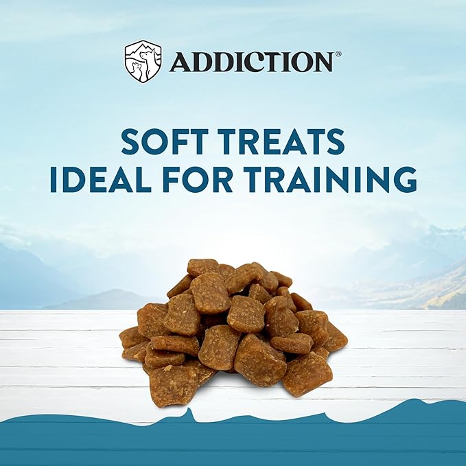 Addiction Meaty Bites - Hypoallergenic Dog Treats - Made in New Zealand - High Meat Content - Gluten and Grain-Free - Soft and Allergy Friendly Dog Treats (Beef, 4 Ounces - 3 Packs)