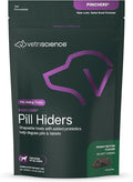 VetriScience Pinchers Pill Hiders Chews, Non-Greasy with Probiotics for Dogs, Disguise Small Capsules and Tablets, Soft and Chewy, Gut and Immune Support, Peanut Butter, 45 Count