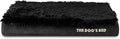 The Dog’s Bed Replacement Outer Cover, Fur Fabric, Black Fur, Small, 4-Inch
