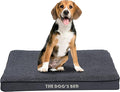 The Dog’s Bed Orthopedic Standard Foam Dog Bed Mattress, Plush Fabric, Grey, Medium