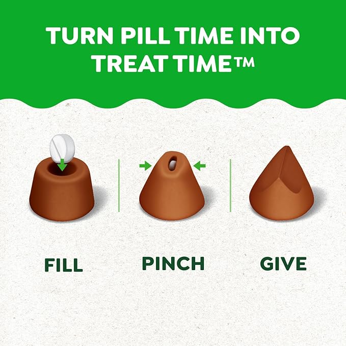 Greenies Pill Pockets for Dogs Small Size, Tablet Pill Treats for Dogs, Cheese Flavor, 3.2 oz. Pouch