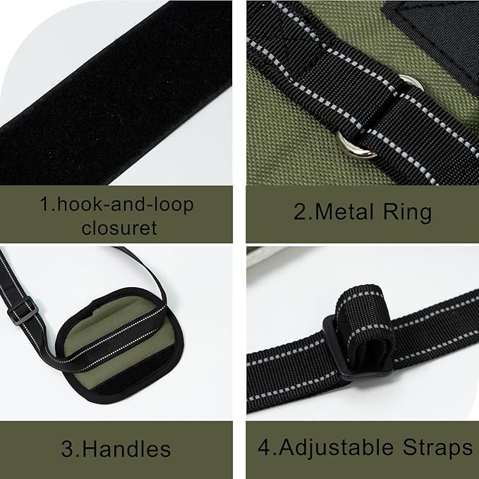 Dog Sling Adjustable Dog Lift Harness: Hip Support Sling for Dog, Dog Rehab Harness for Weak Rear Legs, Helps Disabled, Senior, Injured, and After ACL Surgery Dogs, Extra Large Dogs