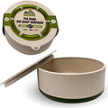 Palz&Co EcoBowl with Lid for Dogs & Cats, 28 oz Green - Natural Bamboo Pet Bowl with Non-Slip Base, Pet Food and Water Dish, Dishwasher Safe