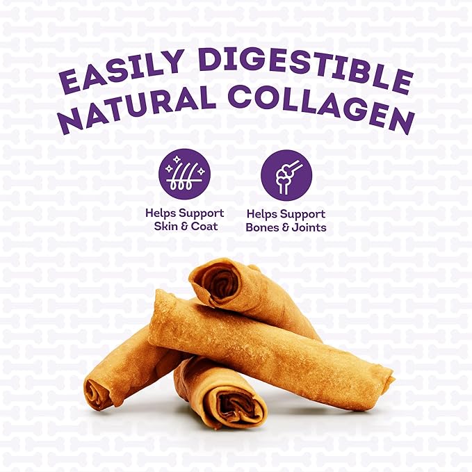 USA Collagen Rolls 6-7" Dog Chew Treats - Chicken Marinade Flavor, 4 Count/1 Pack