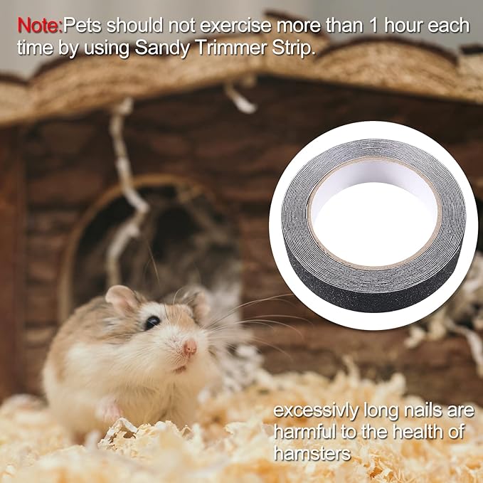 2 Pack MELIFE Sandy Track 16.4 Ft Anti Slip Traction Tape for Small Pet Exercise Wheel, Hamster Running Wheel, Flying Saucer Exercise Wheel for Prairie Dog Squirrel Chinchilla Guinea Pig