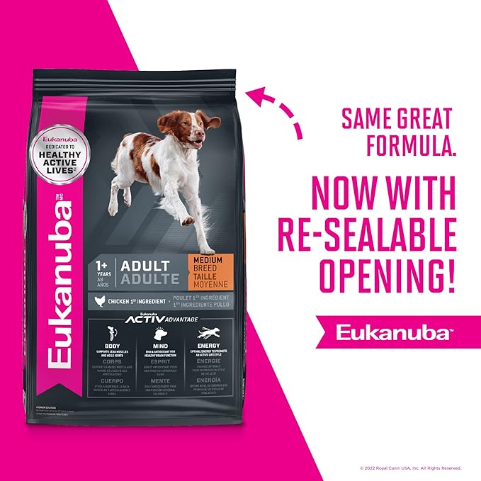 Eukanuba Adult Medium Breed Dry Dog Food, 4.5 lb Bag