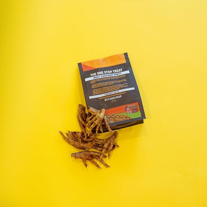Chicken Feet Dog Treats - Single Bag - 15 Premium Extra Large Pieces - 100% Sourced and Made in USA