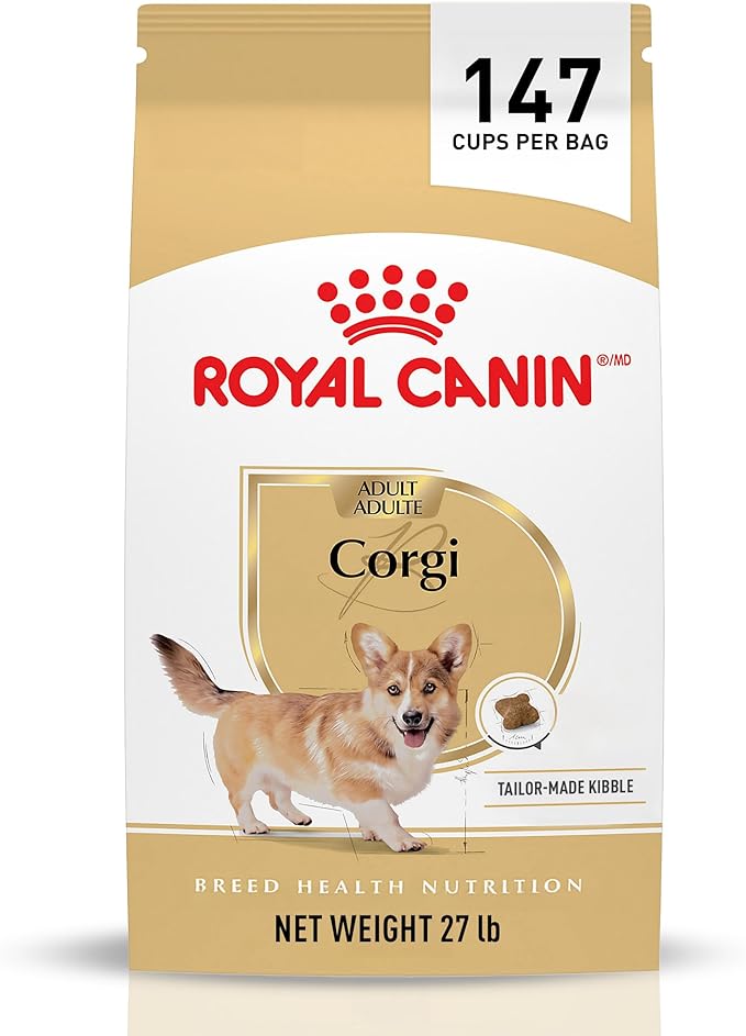 Royal Canin Corgi Adult Dry Dog Food, Kibble for Corgis 12 Months+, Supports Digestion and Weight Management, 27 lb Bag