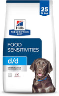Hill's Prescription Diet d/d Food Sensitivities Dry Dog Food, Potato & Venison, 25 lb. Bag