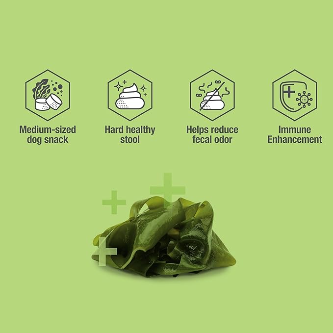 Fuco 051 Fucoidan Treat for Dogs – Immune & Digestive Health, Stool & Odor Support, Antioxidant, Superfood with Spirulina & Kelp, 5.29 oz (150g)