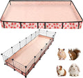 Waterproof Guinea Pig Cage Liners, Washable & Reusable Small Animal Cage Mat, for Rabbit, Hamster, Chinchilla, Hedgehog (Watermelon),C&C 24x72 inches