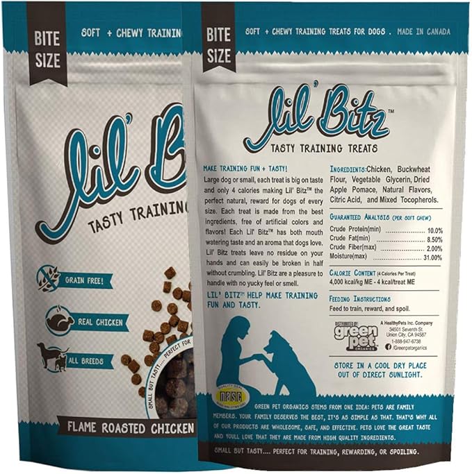 Soft & Chewy Training Treats for Dogs, Bite Size Reward Treats for Training & Positive Reinforcement, Natural Grain-Fre Treats, Wild Salmon & Kelp, Roasted Chicken & Smoked Beef, 3 Pack (4 oz Each)