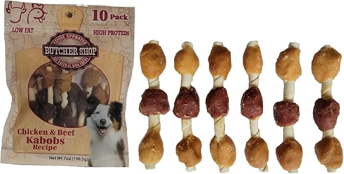 Butcher Shop Chicken & Beef Kabobs Dog Treats (2 Pack - 17 oz per Pack)