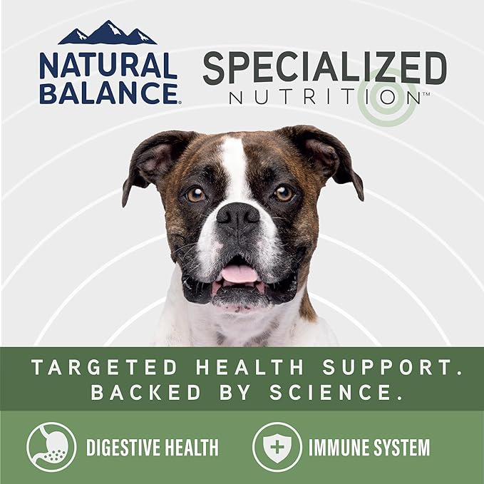 Natural Balance Specialized Nutrition Wet Dog Food Stew with Lamb and Brown Rice, Digestive & Immune Health Dog Food, Natural Ingredients with Added Vitamins & Minerals - 12.7 oz. (Case of 12)