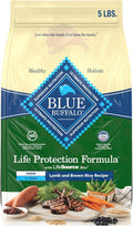 Blue Buffalo Life Protection Formula with LifeSource Bits, Senior 7+ Dry Dog Food, Lamb and Brown Rice Recipe, Natural Food for Dogs, 5 lb. Bag