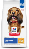 Hill's Science Diet Adult Oral Care Dry Dog Food, Chicken, Brown Rice, & Barley, 28.5 lb. Bag