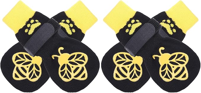 EXPAWLORER Anti Slip Dog Socks to Prevent Licking Paws, Dog Shoes for Hot Pavement, Dog Booties for Small Medium Large Senior Dogs, Traction Control Boots & Paw Protectors for Hardwood Floors