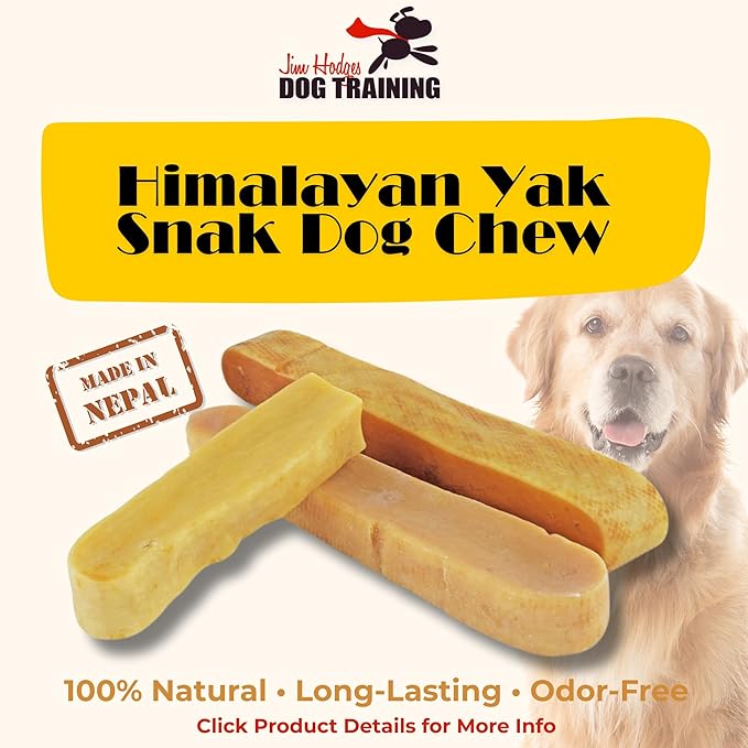 Yak Snak Dog Chews - All Natural Hard Cheese Himalayan Dog Treats - Long Lasting, Made from Yak Milk, Small, Medium & Large Sizes (Small 5-Pack)