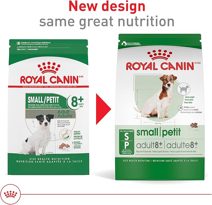 Royal Canin Size Health Nutrition Small 8+ Senior Dry Dog Food, 2.5 lb Bag