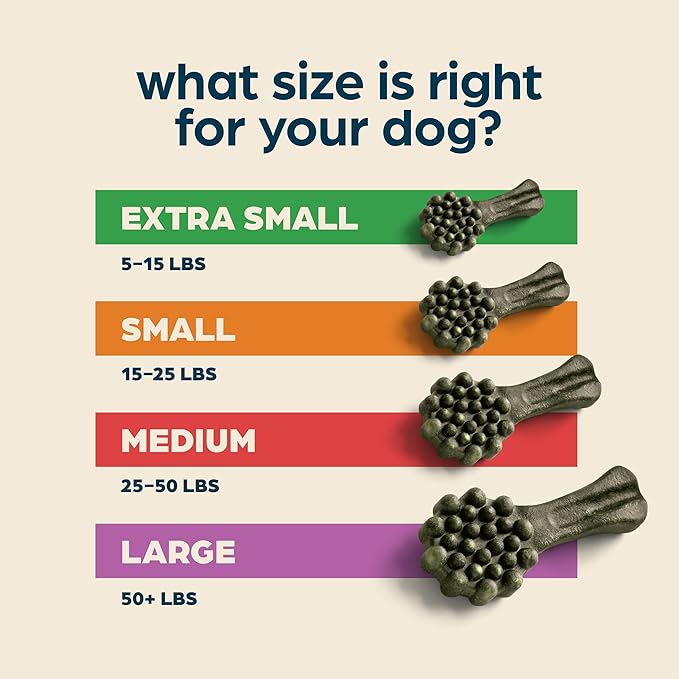 Chewsday Fresh Mint Flavor Dental Chews, Extra Small Dog Treats, 24 Count