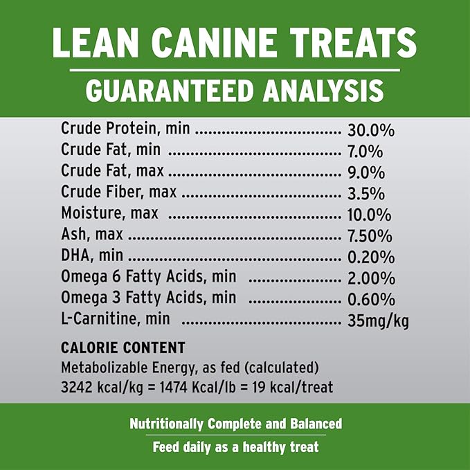 Annamaet Grain-Free Lean Dog Treats Reduced Fat Formula with Chicken & Duck, 7-oz Bag
