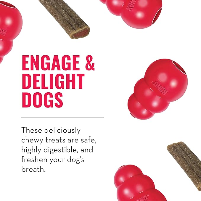 Kong - Ziggies Puppy - Teeth Cleaning Dog Treats - Small (Best Used with Kong Puppy Rubber Toys)