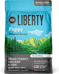BIXBI Liberty Grain-Free Dry Dog Food, Original Recipe Puppy – Fresh Meat, High Protein, No Meat Meals – USA Made, 4 lbs