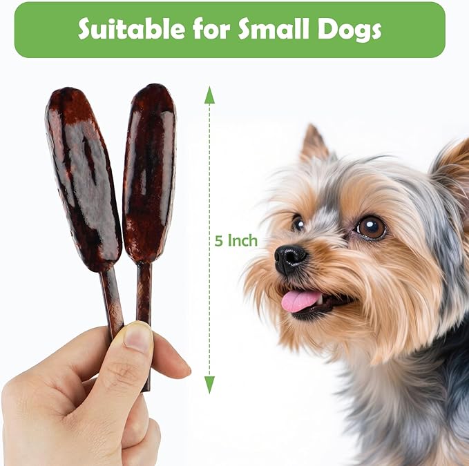 MON2SUN Dog Treats 5 Inch Chicken Kabobs Treats, Rawhide-Free, Easy to Digest, Low Fat for Small Dogs, 10.6 oz (10 Count)