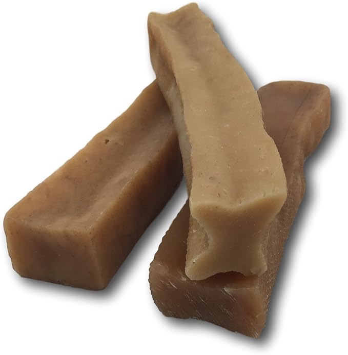 Top Dog Chews – Large/XL Himalayan Yak Cheese for Dogs, 100% Natural & Long-Lasting Dog Treats, Gluten Free & Digestible Cheese Sticks, Sold by The Pound (Pack of 3)