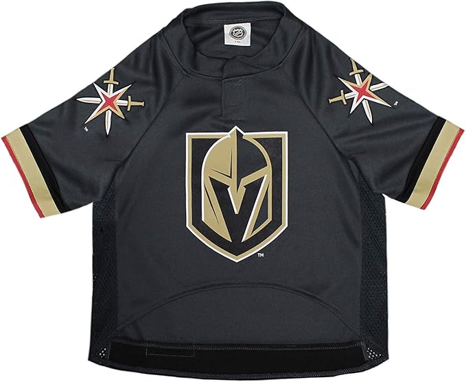 Pets First NHL Las Vegas Golden Knights Jersey for Dogs & Cats, X-Large. - Let Your Pet Be A Real NHL Fan!