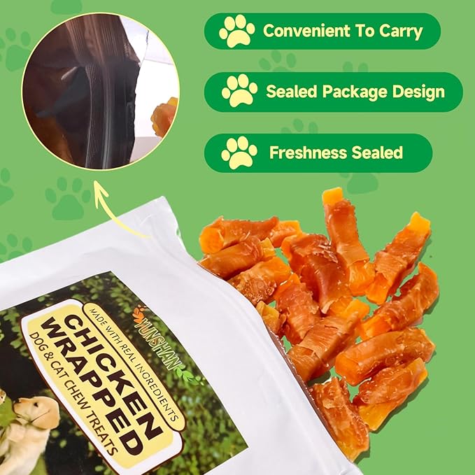 Chicken Wrapped Dog & Cat Chew Treats, Cheese Sticks, 10 oz