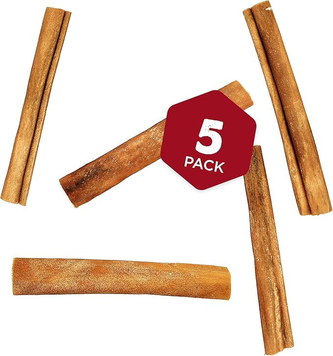 Best Bully Sticks 6 Inch Natural Collagen Sticks for Dogs - 5 Count (Pack of 1) - Long-Lasting, Rawhide Free, Beef Treat